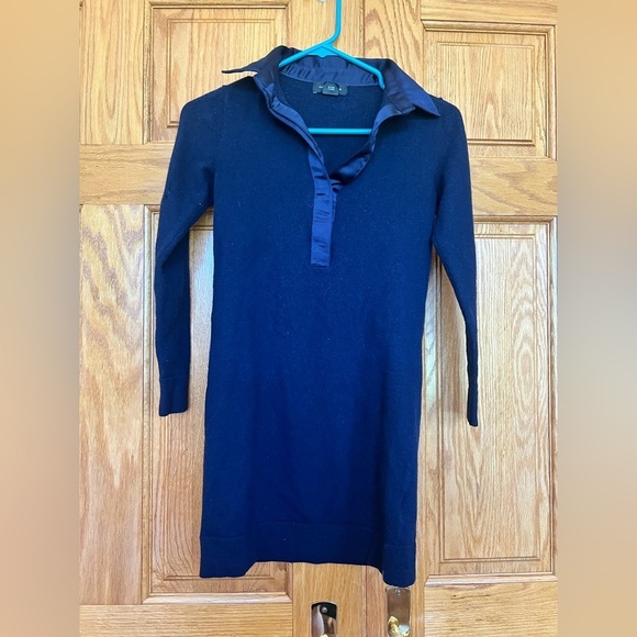 Club Monaco - Navy Sabrae Long Sleeve Sweater Dress - Picture 4 of 5